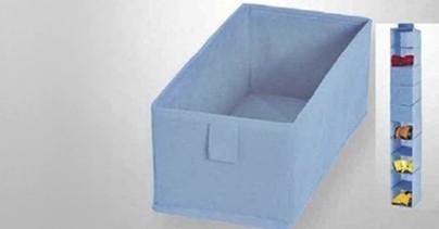 Abrir cajas de almacenamiento en color azul (4 piezas)